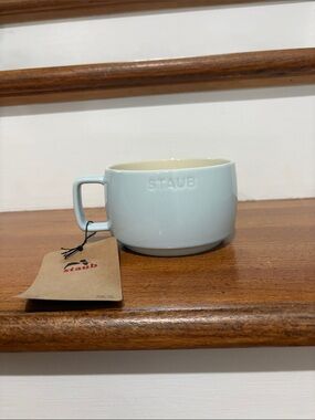 NWT Staub Stackable 17 oz Light Blue Mug
